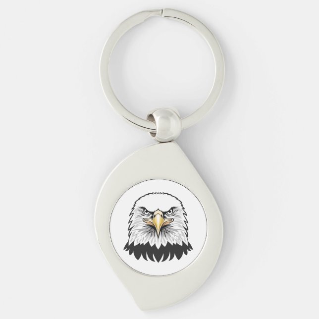 Chaveiro Cabeça de águia americana (Frente)