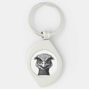 Chaveiro Cabeça de ave Emu