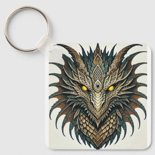 Chaveiro Cabeça de Dragão (Frente)