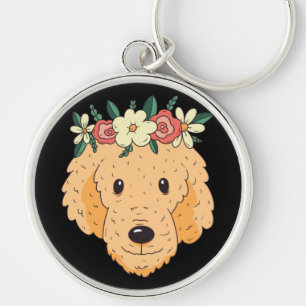 Chaveiro Cabeça de Golden Retriever Fofo