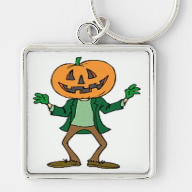 CHAVEIRO CABEÇA DE PUMPKIN DE HALLOWEEN (Frente)