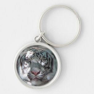 Chaveiro Cabeça de Tigre Branco