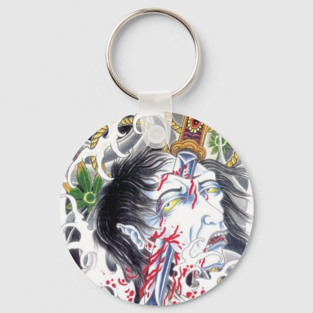 Chaveiro Cabeça e Espada Grotesca (Frente)