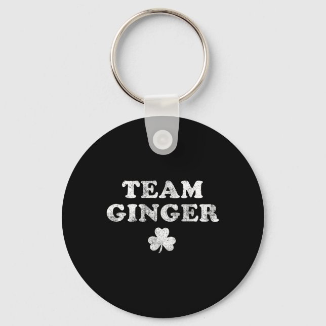 Chaveiro Cabeça Vermelha Fofa Equipe Ginger Dia de São Patr (Frente)