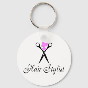 Chaveiro Cabeleireiro (rosa/tesouras)
