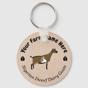 Chaveiro Cabra Dairy Personalizada Nigeriana
