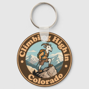 Chaveiro Cabra Montês de Colorado Antiga Subindo