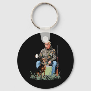 Chaveiro Caça à Campanha Trump Camuflagem Engraçado Estação