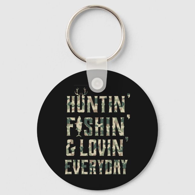 Chaveiro Caça À Pesca Ama Todos Os Dias (Frente)