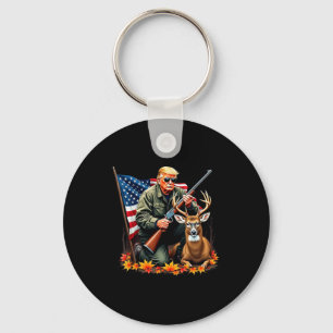 Chaveiro Caça à temporada de veados estampa vintage Trump E