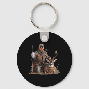 Chaveiro Caça ao Veado Trump Donald Trump Camuflagem Old Sc