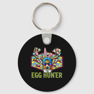 Chaveiro Caçador de Ovos Camuflagem Cervo Easter Caça Menin