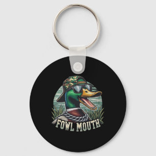 Chaveiro Caçador de Pato Engraçado Camisa Pato de Boca Foga