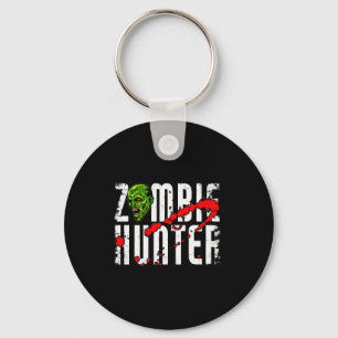 Chaveiro Caçador de Zumbi _ Roupas de Halloween Engraçado H