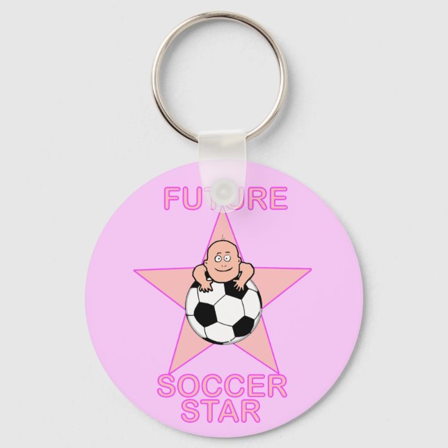Chaveiro Caçador Futuro Bonito Cor-de-Rosa (Frente)