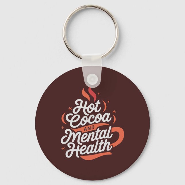 Chaveiro Cacau quente personalizado e saúde mental (Frente)