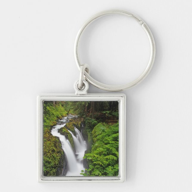 Chaveiro Cachoeira Sol Duc no Parque Nacional Olímpico em (Frente)