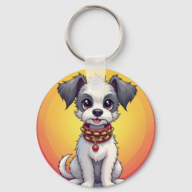 Chaveiro 🐶 Cachorrinho Fofo Com Coleira Para Uso Diário 🐶 (Frente)