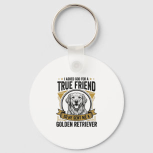 Chaveiro Cachorro Amigo Verdadeiro Golden Retriever Vintage