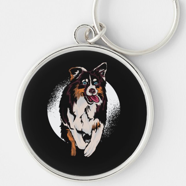 Chaveiro Cachorro Aussie Pata de Gado Engraçado (Frente)