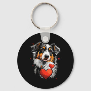Chaveiro Cachorro Australian Shepherd no Dia dos Namorados