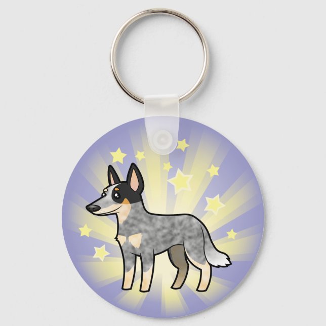 Chaveiro Cachorro Australiano de Pequena Estrela / Kelpie (Frente)