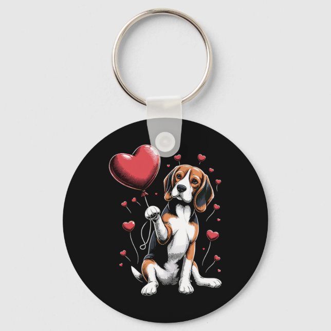 Chaveiro Cachorro Beagle Dia dos Namorados Dono de Cachorro (Frente)
