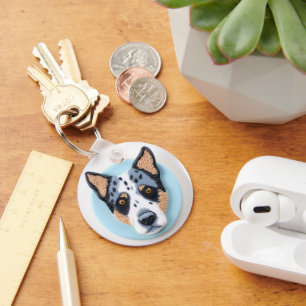 Chaveiro Cachorro Blue Heeler Inspirado em 3D