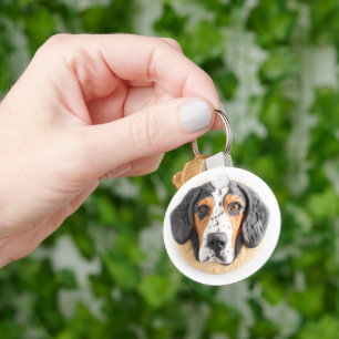 Chaveiro Cachorro Bluetick Coonhound Inspirado em 3D