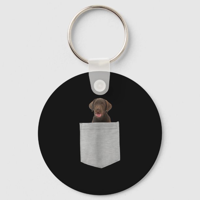 Chaveiro Cachorro | Bolso De Chocolate Labrador (Frente)