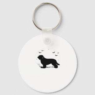 Chaveiro Cachorro Briard � Lua Halloween Silhoule Oversize