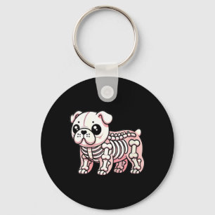 Chaveiro Cachorro Bulldog Inglês Fofo Kawaii Feminino Esque