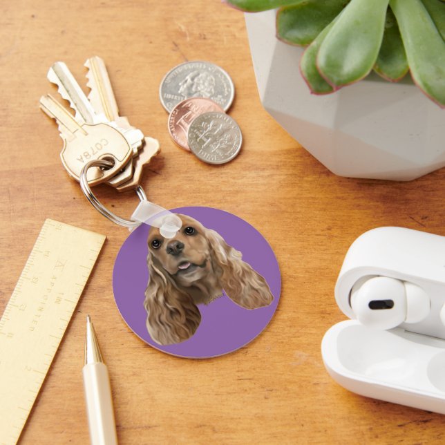 Chaveiro Cachorro-Cachorro Espanhol (Mesa)