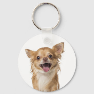 Chaveiro Cachorro Chihuahua de Cabelo Longo Amor