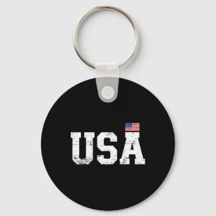 Chaveiro Cachorro Corgi Bandeira Americana Dos EUA 4 De Jul