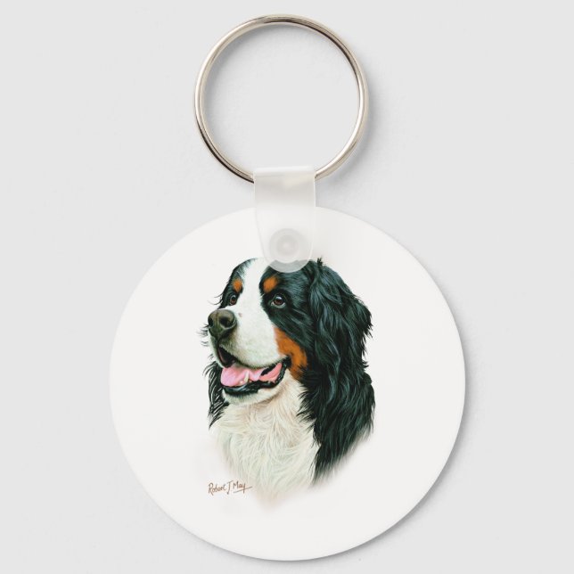 Chaveiro Cachorro da Montanha Bernese (Frente)