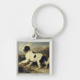 Chaveiro Cachorro da Terra Nova Chamado Leão, 1824 (óleo na