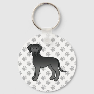 Chaveiro Cachorro de Cartografia Gelado Negro