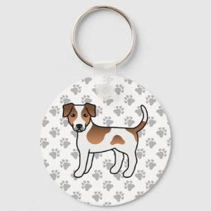 Chaveiro Cachorro de Cartoon Castanho Dinamarquês-Sueco