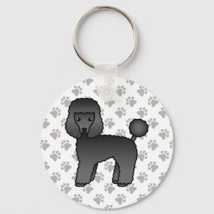 Chaveiro Cachorro de Cartoon Negro