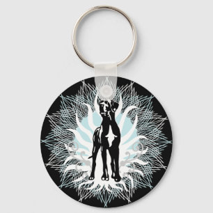 Chaveiro Cachorro de exposição Great Dane