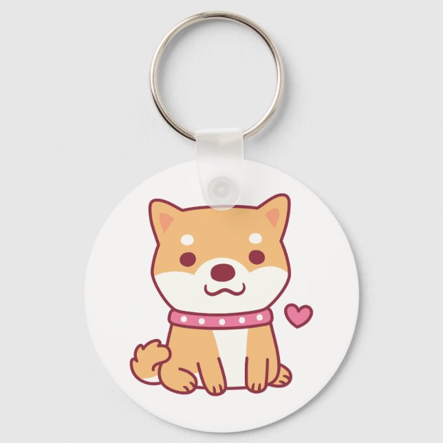 Chaveiro Cachorro de Shiba Inu (Frente)