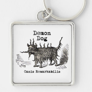 Chaveiro Cachorro Demônio Vintage Engraçado Fofo