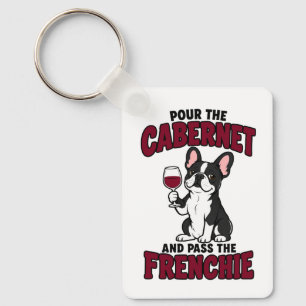 Chaveiro Cachorro divertido Bulldog Francês Frenchie Amante