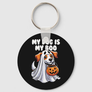 Chaveiro Cachorro É Boo Fantasma Dia das Bruxas Amante de C