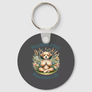 Chaveiro Cachorro engraçado de meditação Cota sítiva insrac