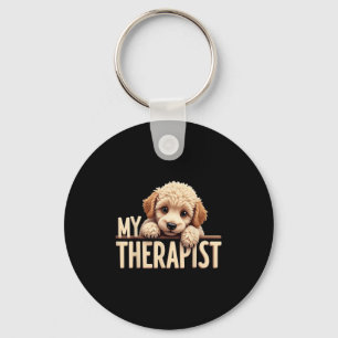 Chaveiro Cachorro Engraçado Meu Terapeuta Poodle