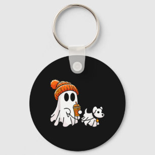 Chaveiro Cachorro Fantasma Engraçado Fantasia de Halloween