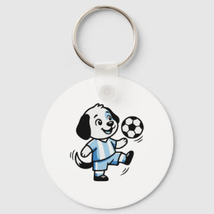 Chaveiro Cachorro Fofo Filhote Jogando Futebol Cachorros Fi