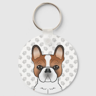 Chaveiro Cachorro Francês Vermelho Pionado/Cachorro Franc